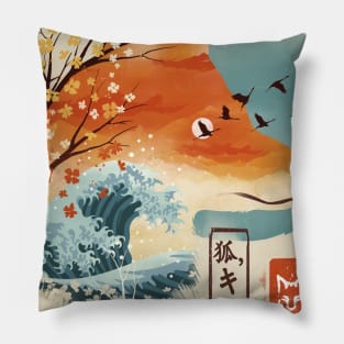 Japanese Fox Pillow