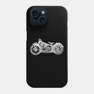 R37 Bike White Sketch Art Phone Case