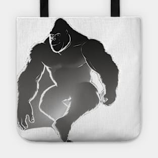 Gorilla Shadow Silhouette Anime Style Collection No. 232 Tote