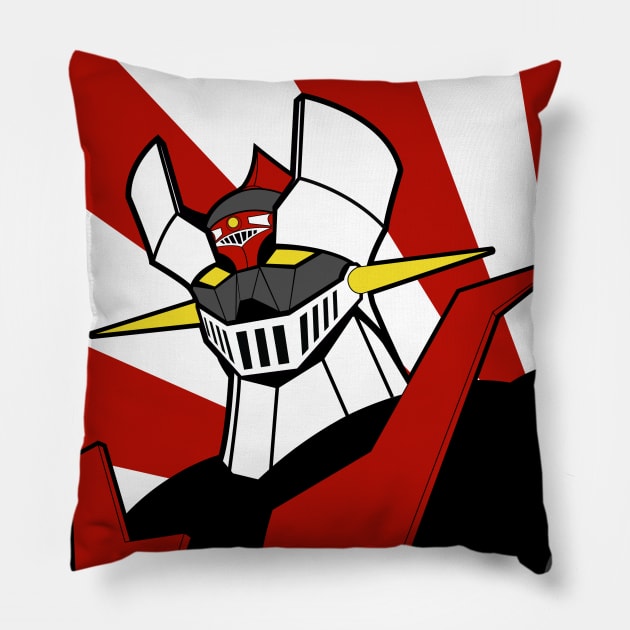 Mazinger Z Pillow by paisdelasmaquinas