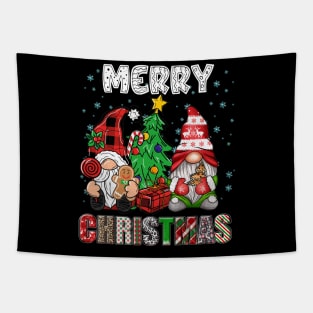 Merry Christmas Gnome Family Funny Xmas Tree Women Men Kids Tapestry