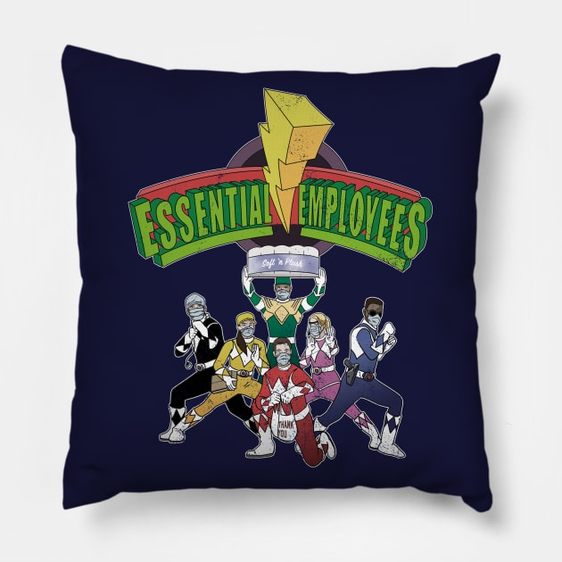 Essential Employees Retro Pillow by PopArtCult