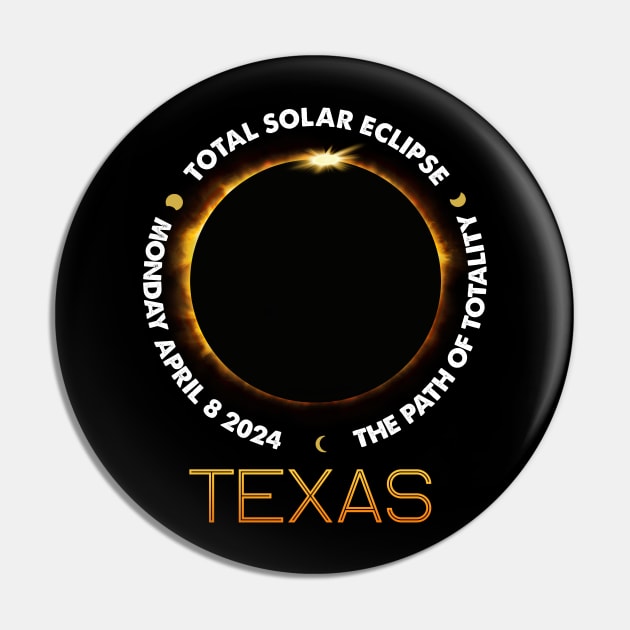 TEXAS Total Solar Eclipse 2024 American Totality April 8 Pin by Sky full of art