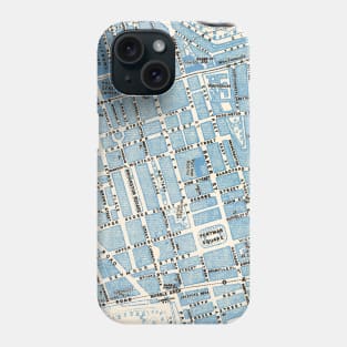 Vintage London Map: Sherlock's Baker Street Phone Case