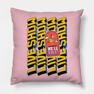 live show well rock Pillow