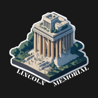 Lincoln Memorial,  Washington USA monument gift T-Shirt