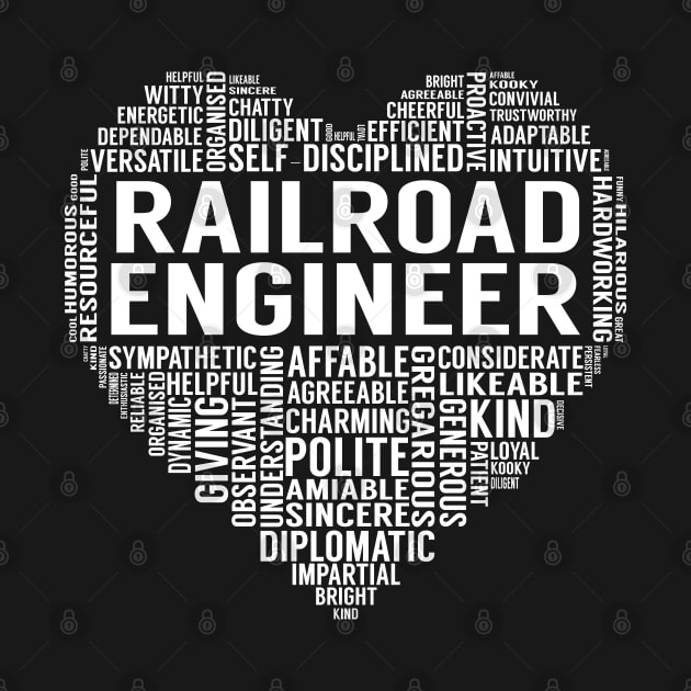 Railroad Engineer Heart by LotusTee