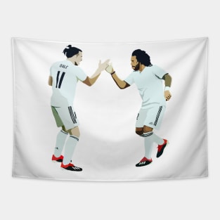 Real Madrid's Gareth Bale & Marcelo Tapestry