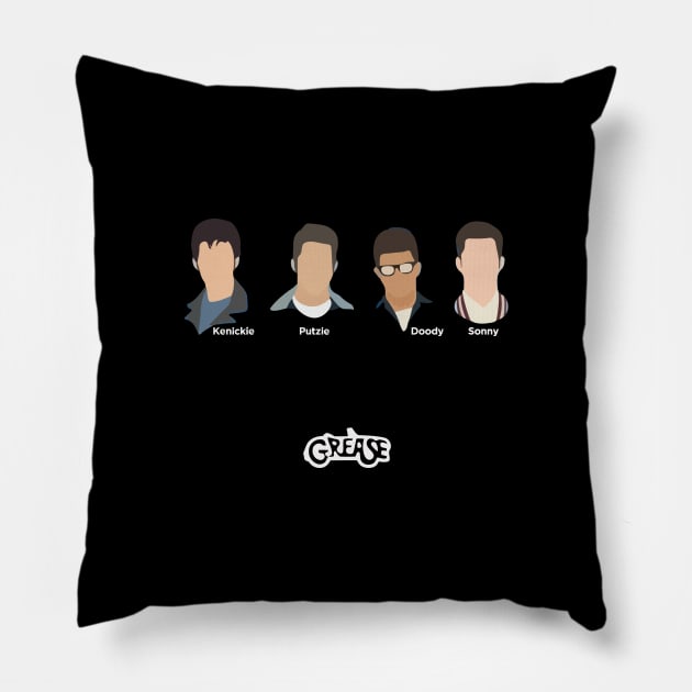 Grease T Birds Movie Pillow by naesha stores