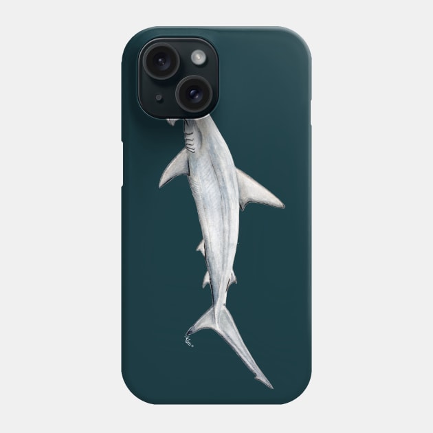 Hammerhead shark for shark lovers Phone Case by chloeyzoard