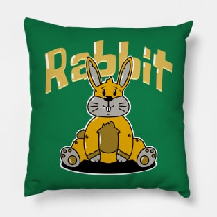 Tired Funny Cute Rabbit Pillow