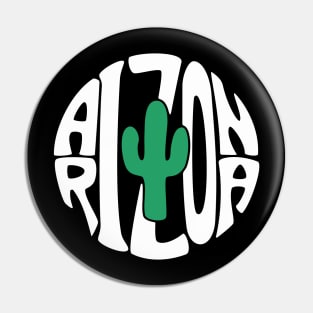 Arizona and Saguaro Pin