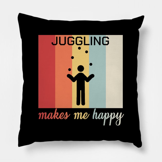 Juggling Juggler Circus Artist Hooping Poi Gift Pillow by bigD