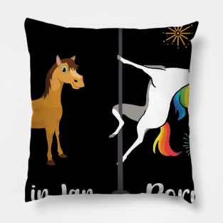 Funny Unicorns Are Born In November Birthday Pillow