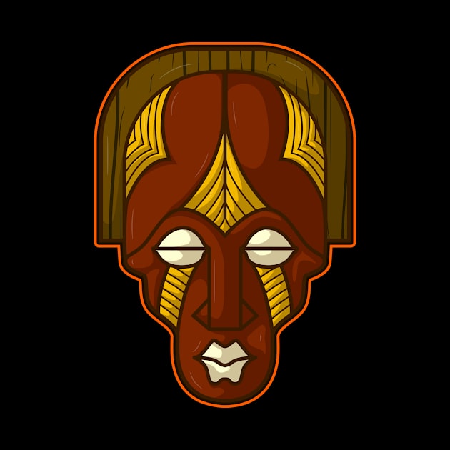 Ancient african aboriginal mask design by Drumsartco