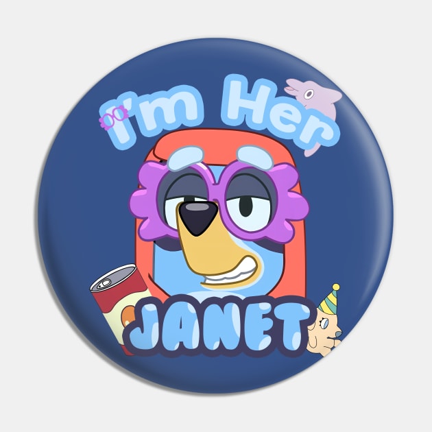 I Am Her Janet Pin by Pandadattarry