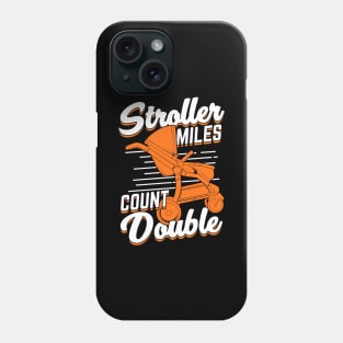 Stroller Running Jogging Runner Mom Mother Gift Phone Case