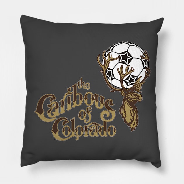 The Caribous Of Colorado Pillow by AndysocialIndustries