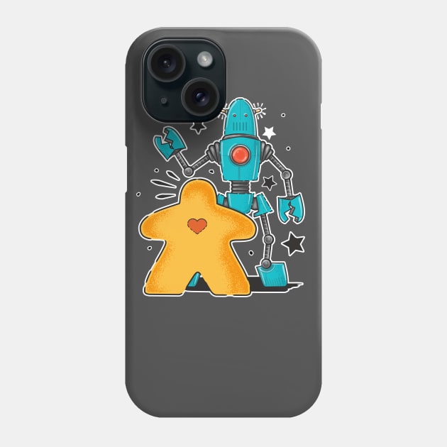 Meeple vs Automa-Meeple Phone Case by east coast meeple