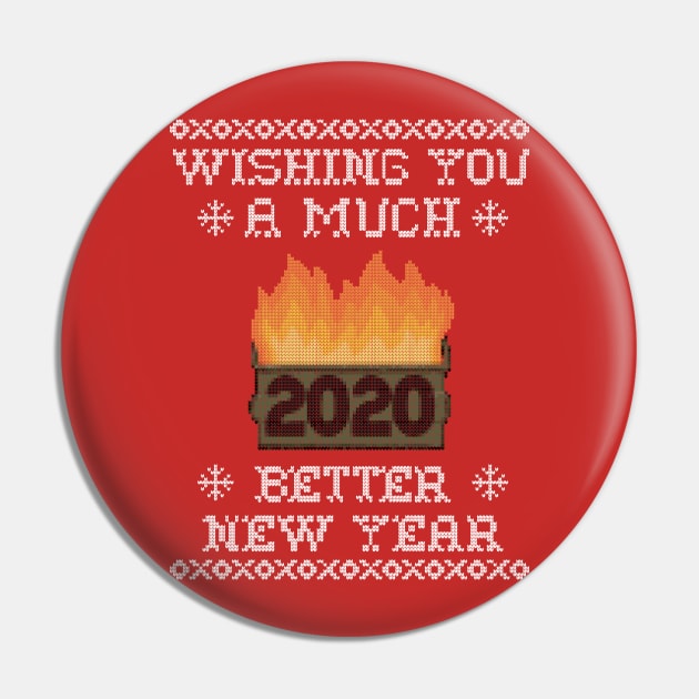 Wishing You A Better New Year Pin by Zachterrelldraws