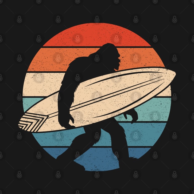 Surfing Bigfoot Sunset by Tesszero