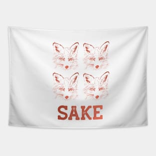 Four Fox Sake II Tapestry