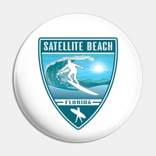 Surf Satellite Beach Florida Pin