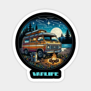 Starry night Vanlife Magnet