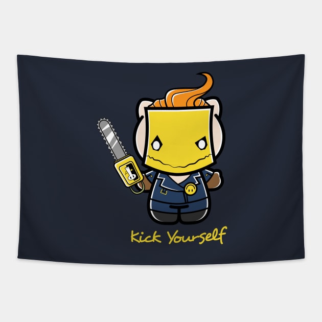 Kick Yourself Tapestry by mattsinor