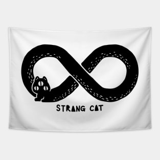 STRANGE CAT - Infinity cat Tapestry