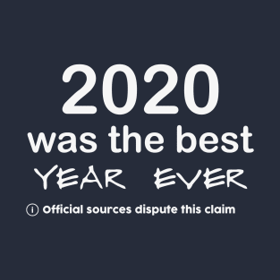 2020 Claim Is Disputed Year | Review 2020 Sucks | Fun Funny 2021 T-Shirt