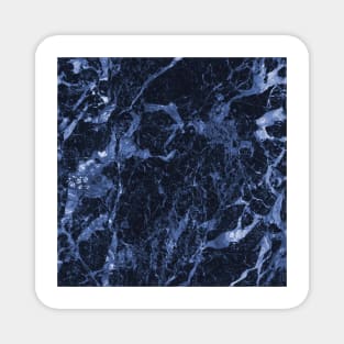 Dark indigo marble Magnet