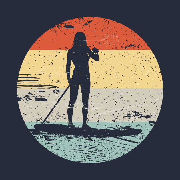 Similar to Vintage Retro Style Stand Up Paddle Board Design by MarkusShirts