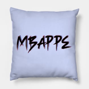 Mbappe Glitch Text Pillow