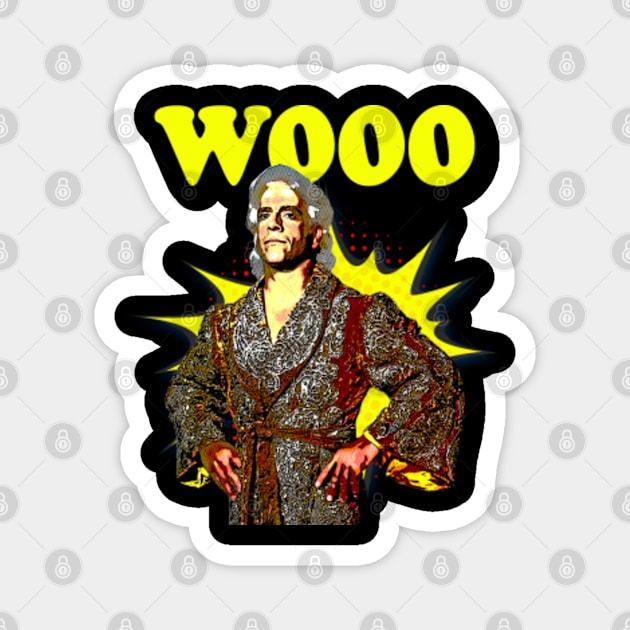 Ric Flair Wooo // Retro Comics Style Magnet by Kolovos Comic