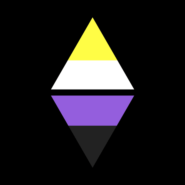 #nerfingwithpride Auxiliary Logo - Nonbinary Pride Flag by hollowaydesigns