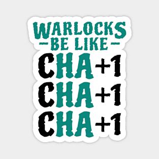 Funny Warlock Charisma Stats Magnet