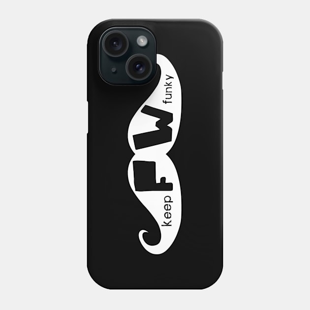 KFWF Stache Black Phone Case by Enlightened Concepts