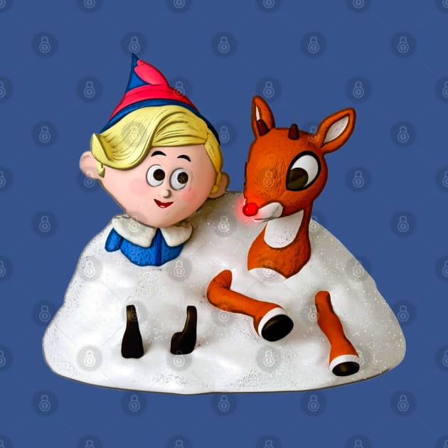 Hermey and Rudolph in the Snow by Pop Fan Shop