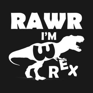 Rawr I'm Three-Rex Dinosaur 3th Birthday Party T-Shirt