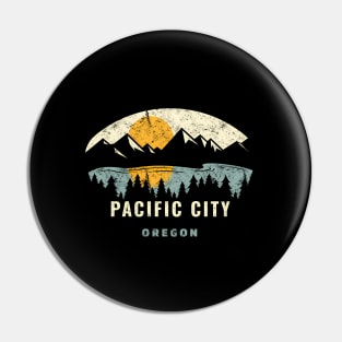 Pacific City Or Vacation Pin