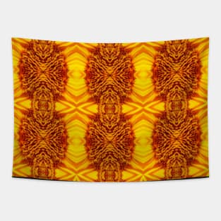 Golden Yellow Sunflower Pattern 1 Tapestry