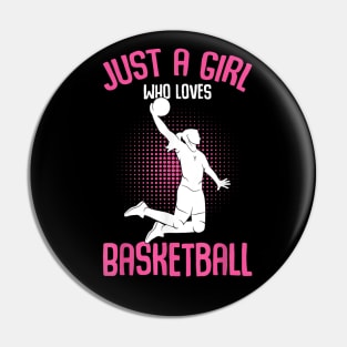 Basketball Girl Women Pin