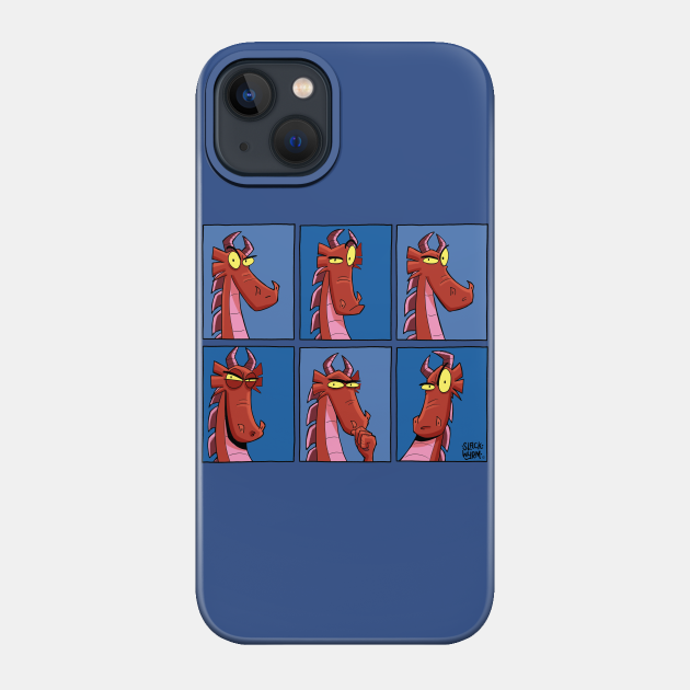 Six dubious faces - Slack Wyrm - Phone Case