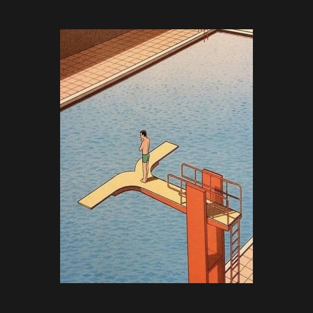 guy billout diving board by QualityArtFirst