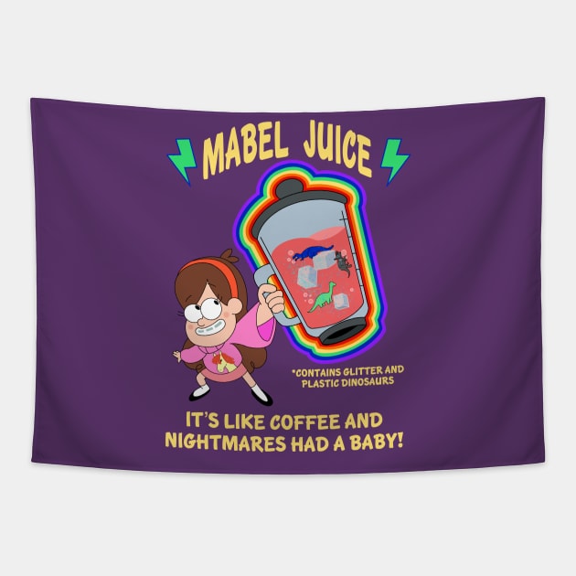 Mabel Juicing Tapestry by seamustheskunk