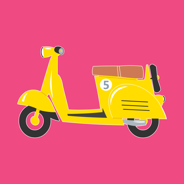 Yellow scooter by Hayh0