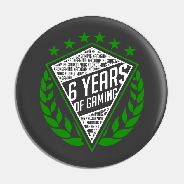 6th Anniversary (WHITE) Pin by xAOxGaming