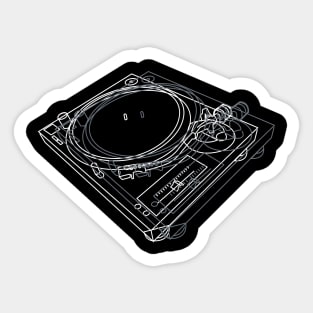 For Technics SL1300 turntable adhesive stickers set - Printed BLACK - Very  RARE