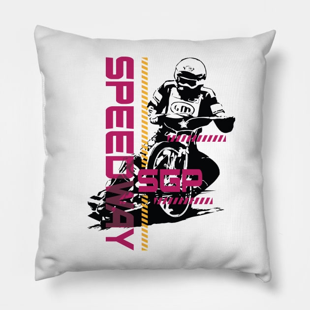 Speedway Grand Prix Championship Pillow by CGD